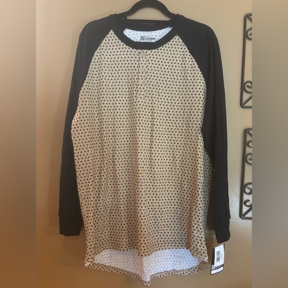 Lularoe Mark Henley Unisex Long Sleeve Large